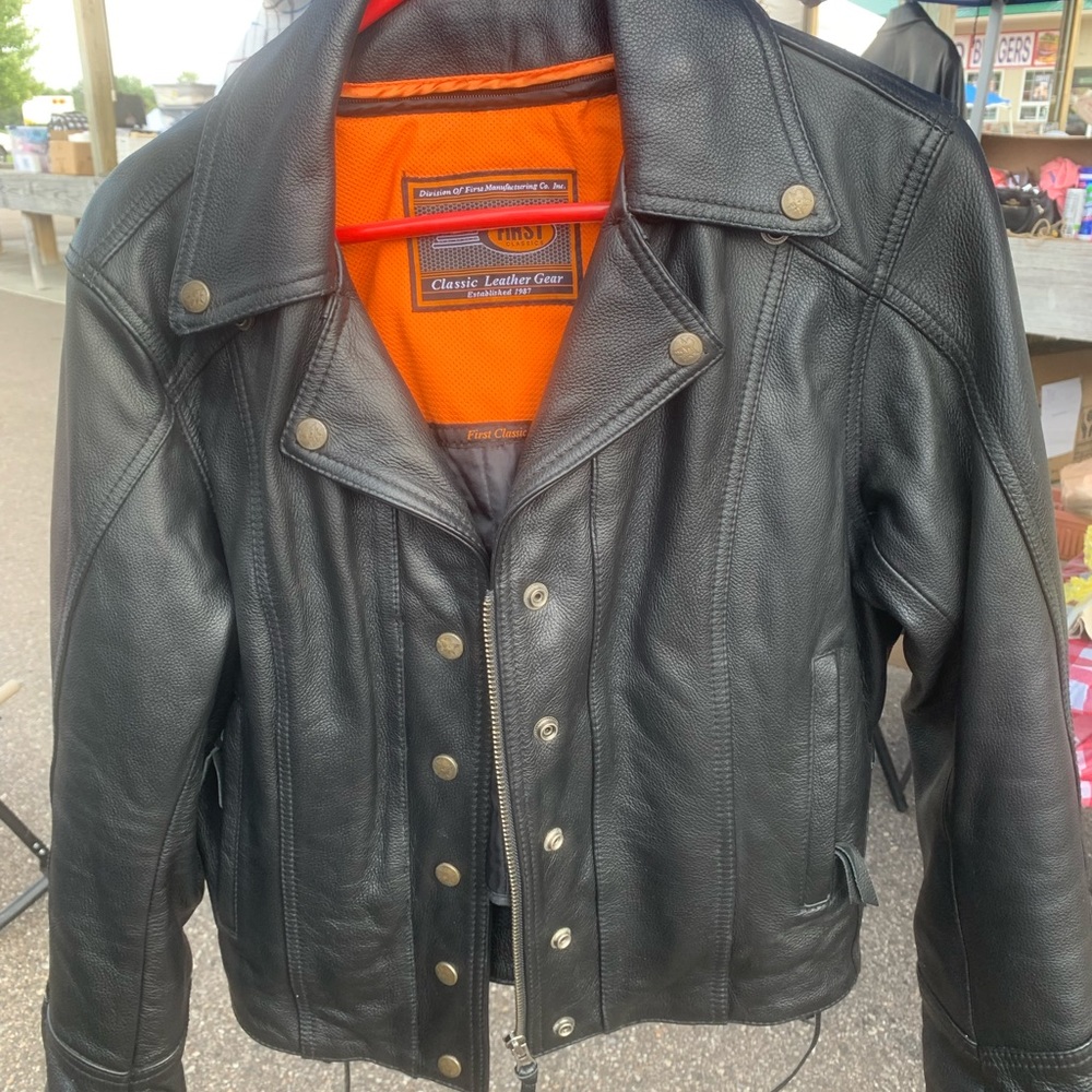 First Classics Leather Biker Jacket - image 3